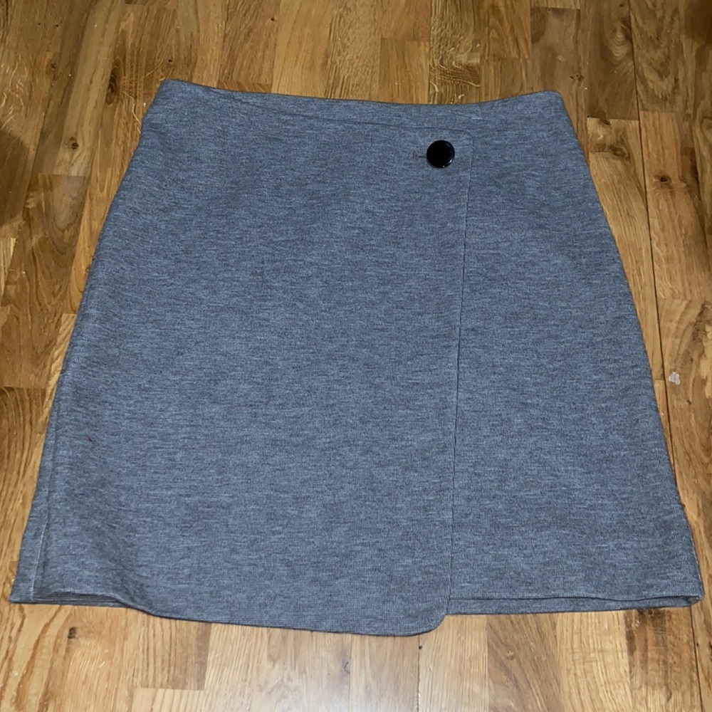 Loft Skirt with Black Button Embellishment